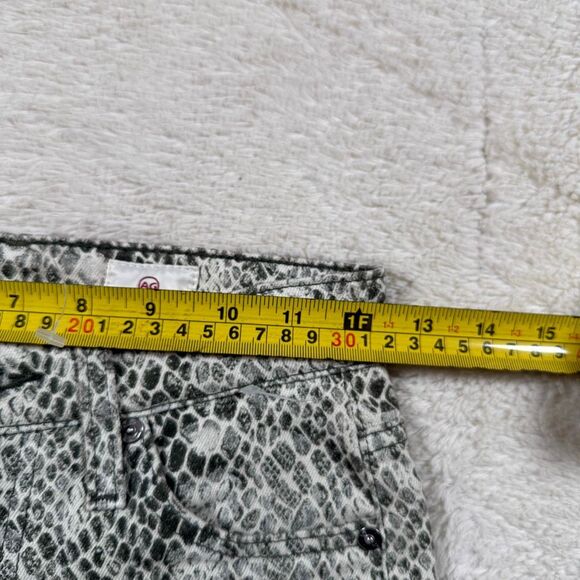 AG Adriano Goldschmied Mari Snake Print High Rise Straight Crop Jeans - Picture 5 of 8